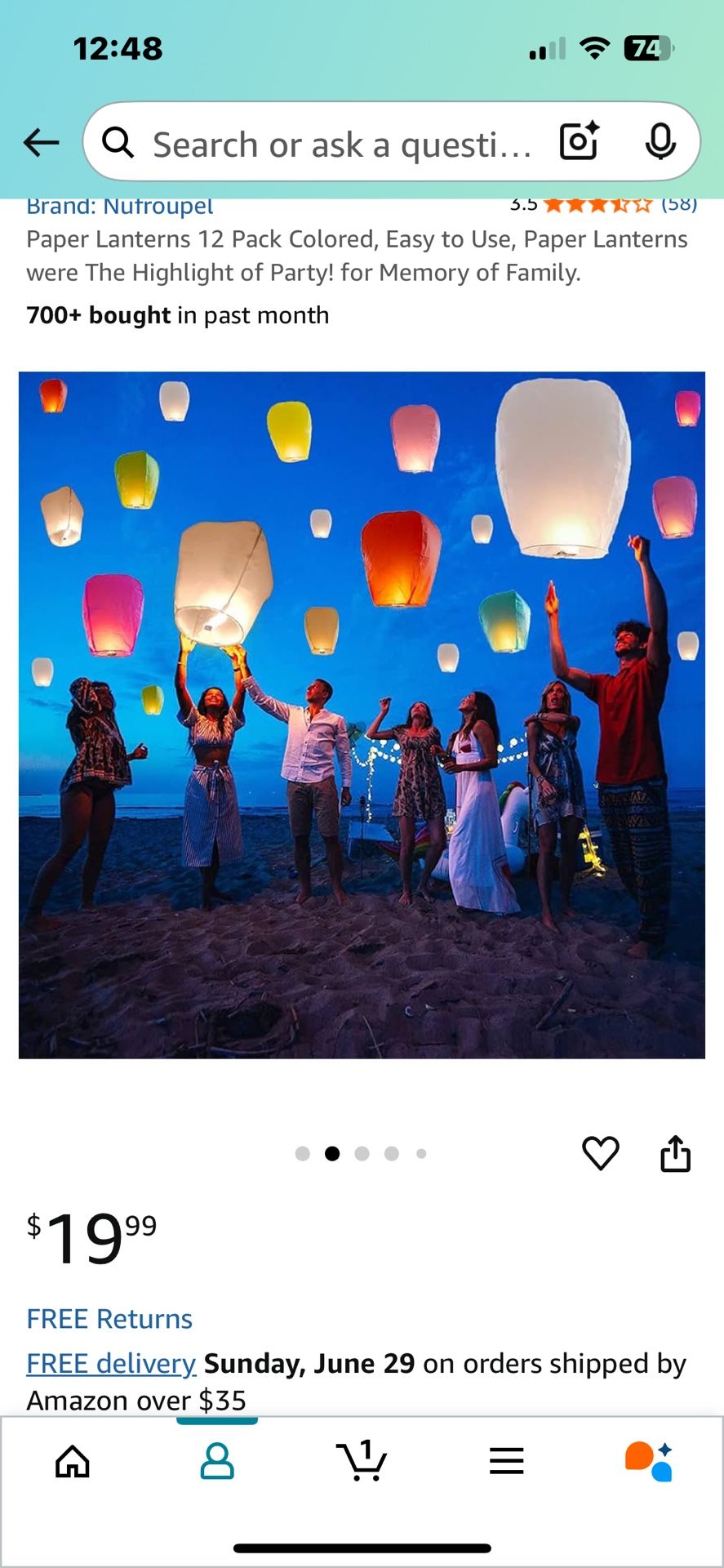 Paper Floating Lanterns