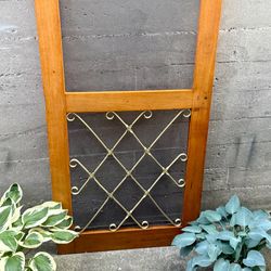 Restored Antique Wood Screen Door