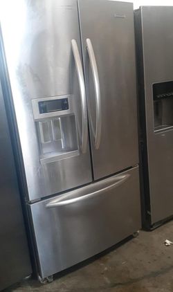 Kitchen Aid 3 Door Stainless Steel Refrigerator

