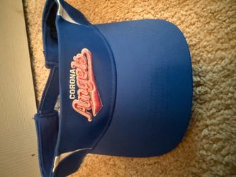 Pink and blue corona angel visor