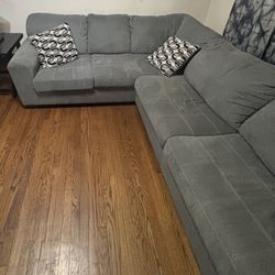 Three Piece Grey Furniture Sectional