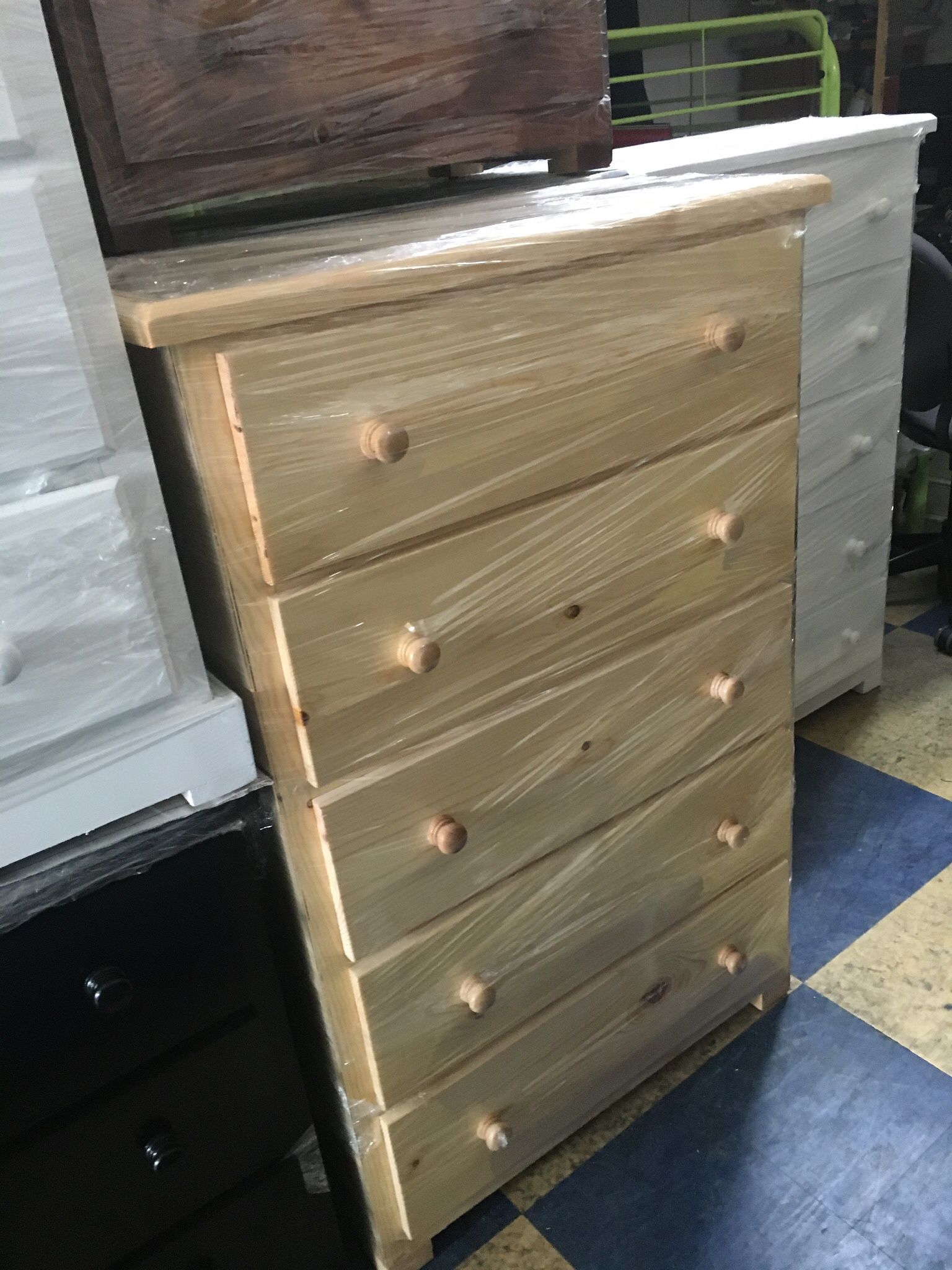 Chest 5 Drawer In Any Colors New Solid Wood 