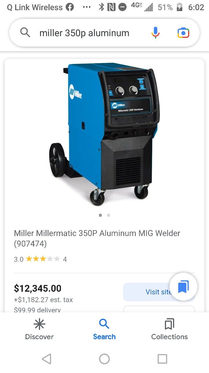 Miller 350p Aluminum Welder NEW!!