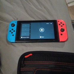 Nintendo Switch And Pokemon Case With 4 Games 