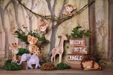 9ft X 6ft Safari Welcome To The Jungle Backdrop