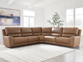 Silverbrooke Caramel 5-Piece Power Reclining Sectional
