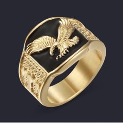 Eagle Gold Plated Rings 