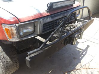 Toyota bumper with winch