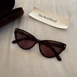 Tom Ford cat eye sunglasses red/brown lens