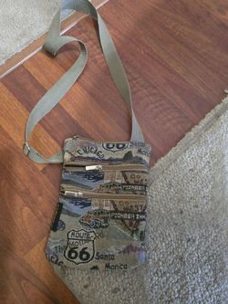 Route 66 Tapestry Crossbody Bag