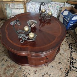 Coffee Table With 6 Drawers 42"