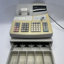 Sharp XE-A202 Electronic Cash Register With Operating Key.