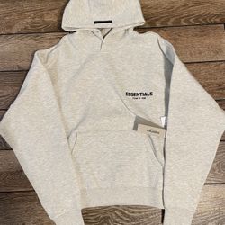 light oat essentials hoodie