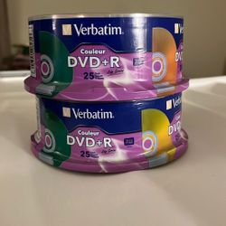 Verbatim® Life Series DVD+R Spindle, Vibrant Color, Pack Of 2