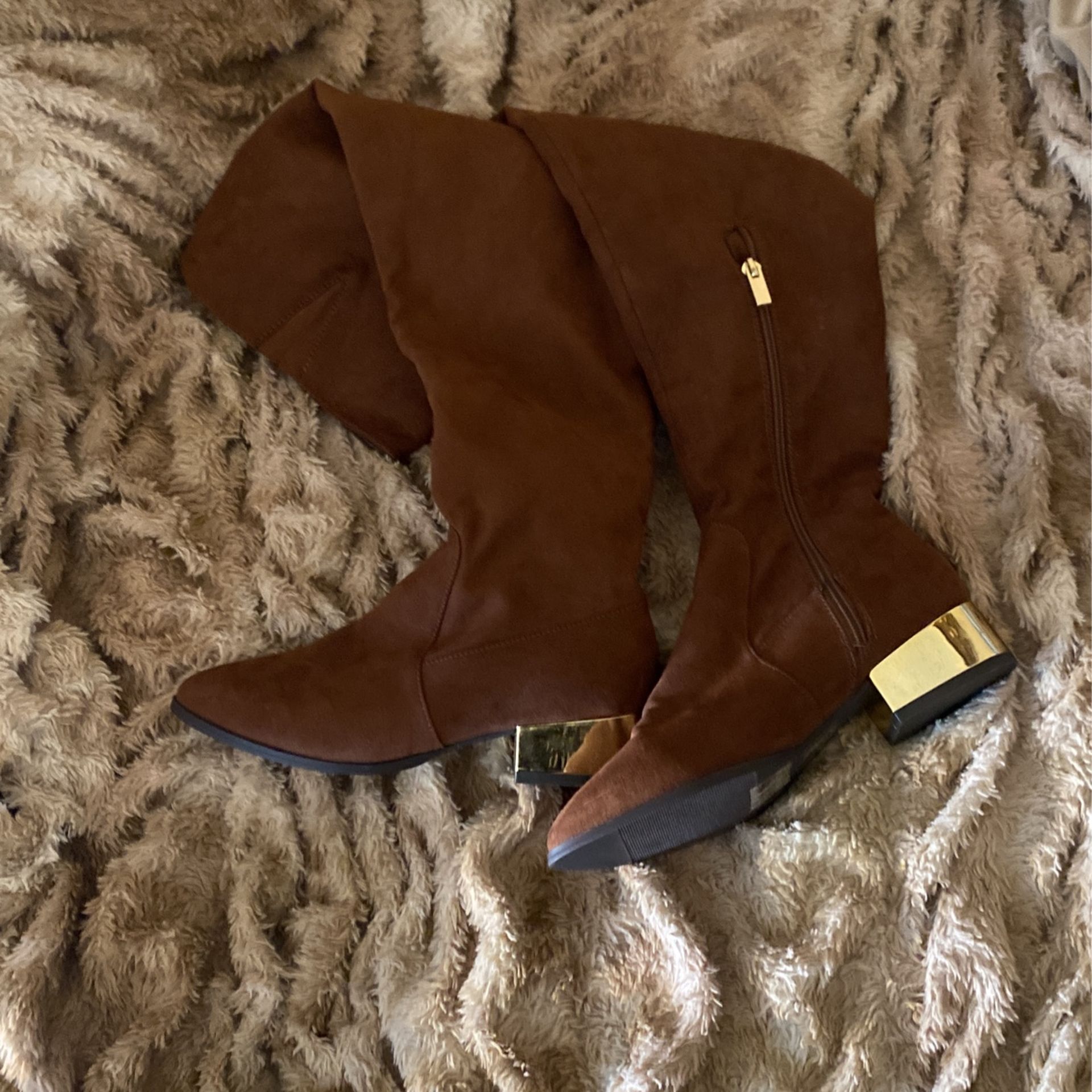 Brown Thigh High Boots