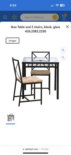 Elegant Modern IKEA Dining Set For 2 - Great Condition