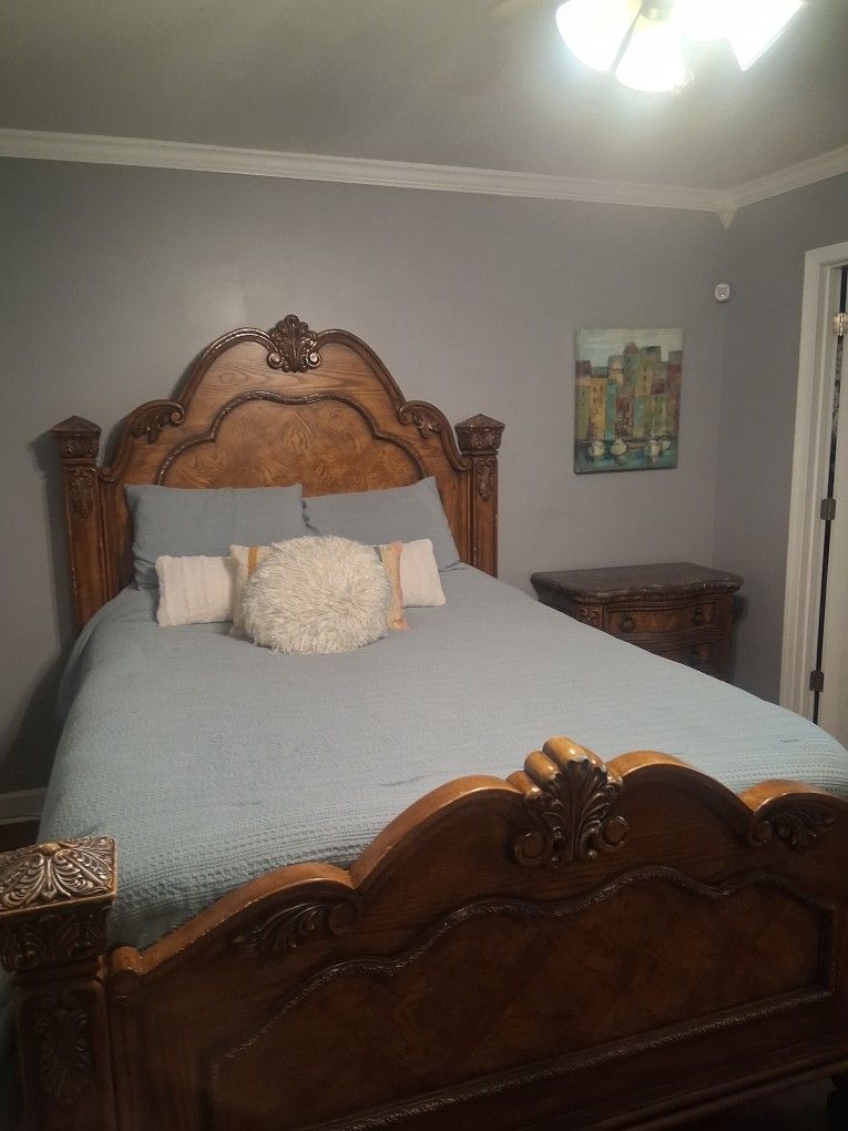 Queen Marble Top Bedroom Suite