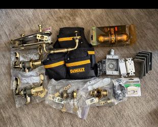 2 Baldwin Handle locks -  2 dead bolts and one front door  entry door lock door lock set -all keyed alike $250 obo