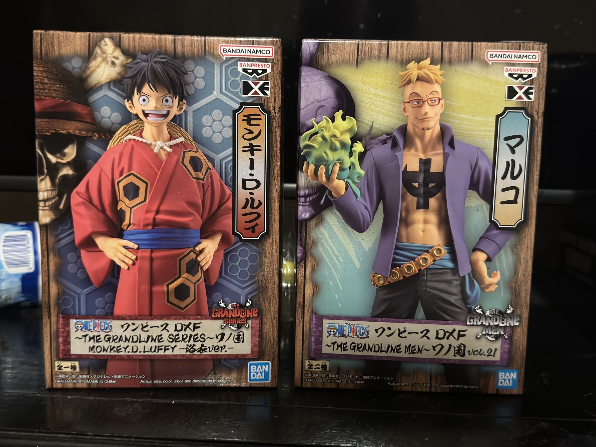 Limited Edition One Piece figures Luffy, Marco, & Naomi