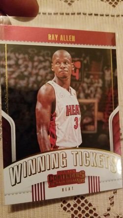 Ray allen winning tickets card