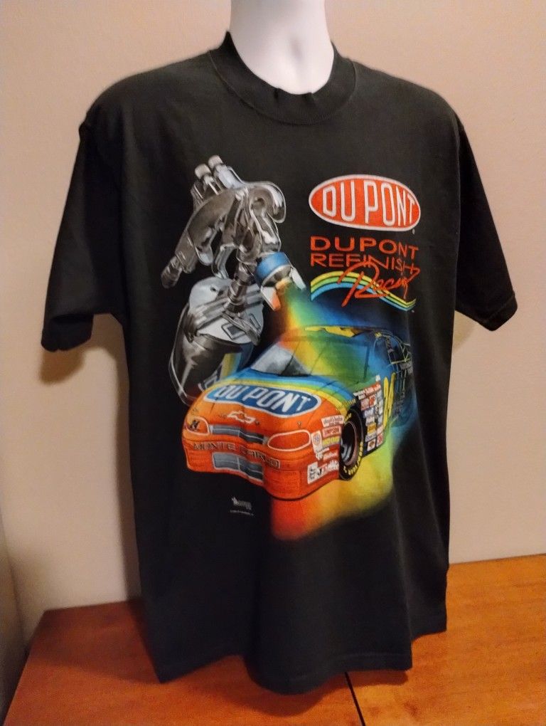 Dupont Refinish Racing #24 Jeff Gordon Vintage 90's NASCAR T-Shirt Men’s Sz Large.
