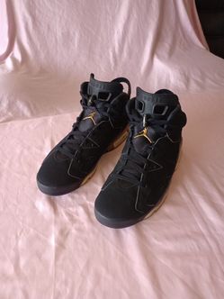 Nike Air Jordan 6 Retro Defining Moments 2020 CT4954-007 Size 12 Black Gold VI