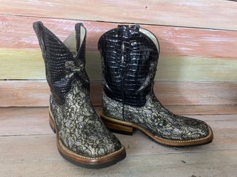 Ferrini Lace Glitter Cowboy Women Western Boots