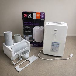 LG POTABLE AIR CONDITIONER COOLING DEHUMIDIFY FAN 10 200 BTU/HR 300 SQ FT ROOM SIZE (15"X20") 