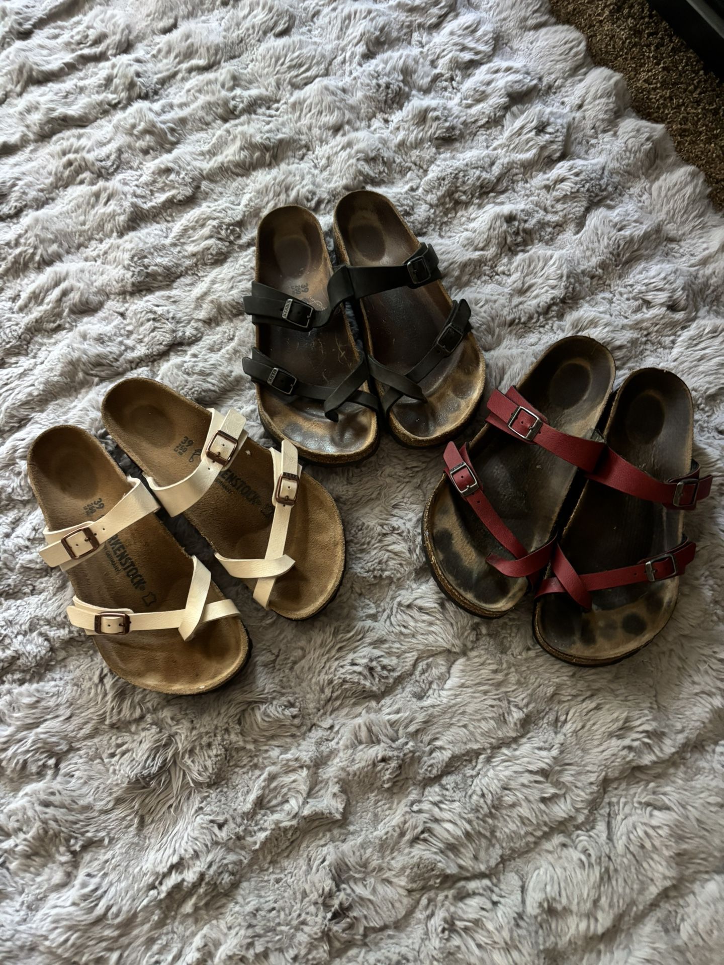 Birkenstock Sandals lot - 3 Pr Size 39
