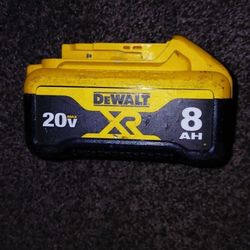 Dewalt 20v XR  8.0AH Battery