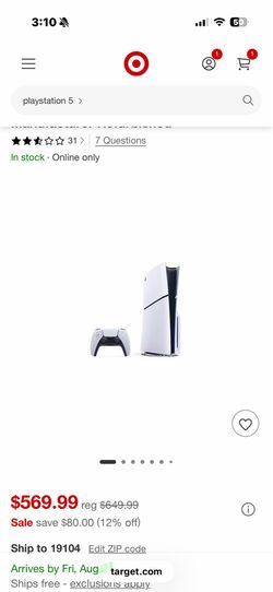 PS5 Slim (disc version)