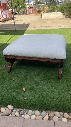 Bigger than an ottoman 3ft 6inch by 3ft 6 inch wide 1 ft 5 inch tall