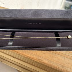 Tiffany Pearl And Gold Necklace 