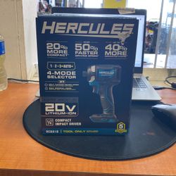 Hercules HCB81B Compact Impact Driver 1/4” Tool Only