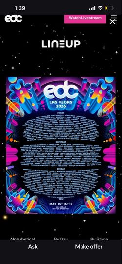 EDC tickets