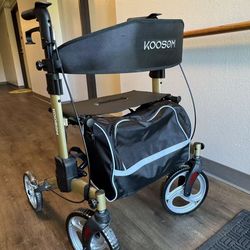 Brand New KOOSOM Walker with Seat - Foldable and Lightweight