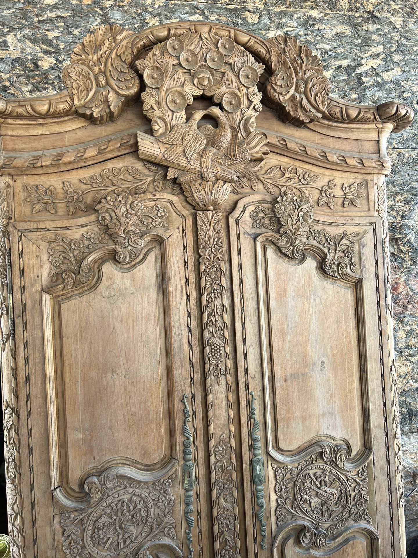 Hand carved Armoire