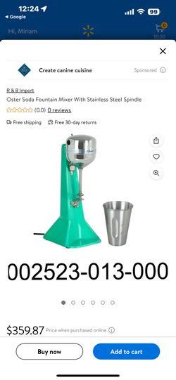 Oster commercial business chocomilera heavy duty restaurant bar soda fountain mixer milk shake machine hotsell