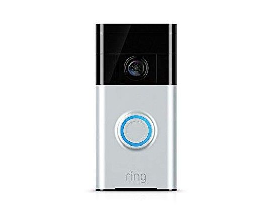 Ring Wi-Fi Enabled Video Doorbell in Satin Nickel, Works with Alexa