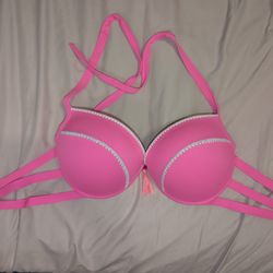 Hot Pink Push Up Swim Top 38D