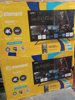 43 " Screen Led Smart 4k By element $119.  Brand New