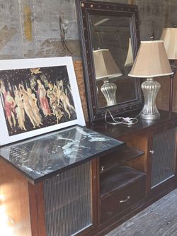 Free wood tv stand and stuff