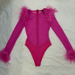 Top Marble-Print-Sheer- Pink 