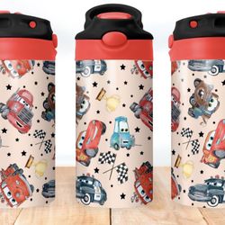 12oz Cars Kids Water Bottle 