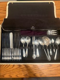 Gorham Silver Flatware Set in Storage Case