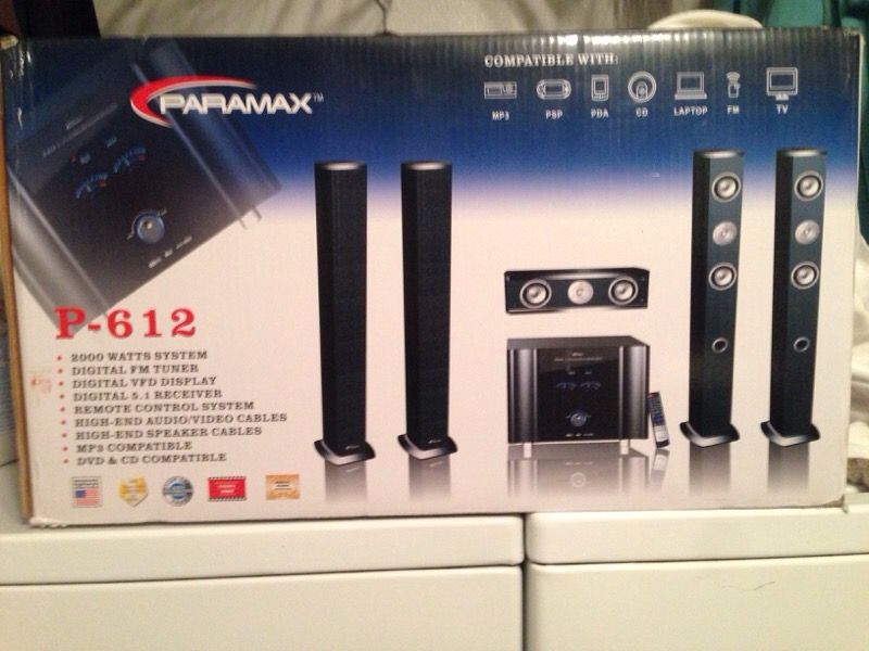 Paramax P-612 Home Theater 5.1 System