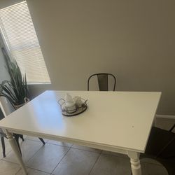 White Kitchen Table