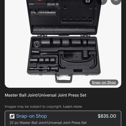 Snap-On Master Ball Joint/Universal Joint Press Set BJP1