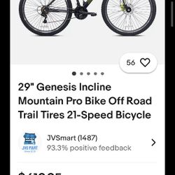 Genesis 21sp 29"Mountain Bike
