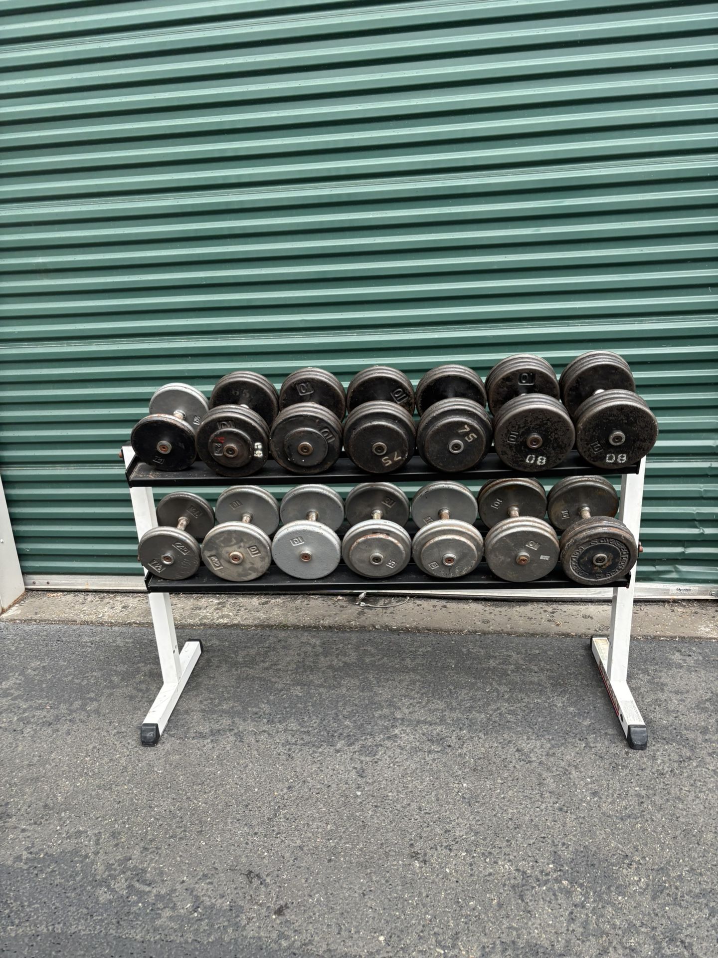 Dumbbells And Rack 790 Lbs
